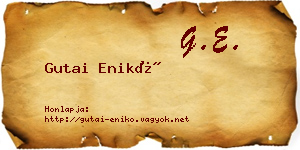 Gutai Enikő névjegykártya